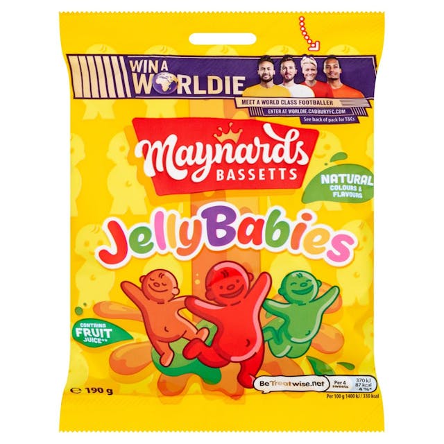 Jelly Babies Sweets Bag