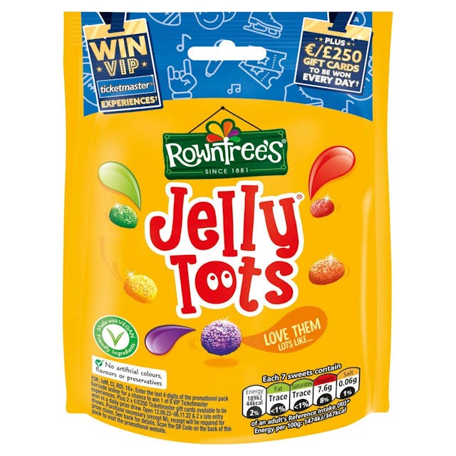 Jelly Tots Sweets Sharing Pouch Vegan