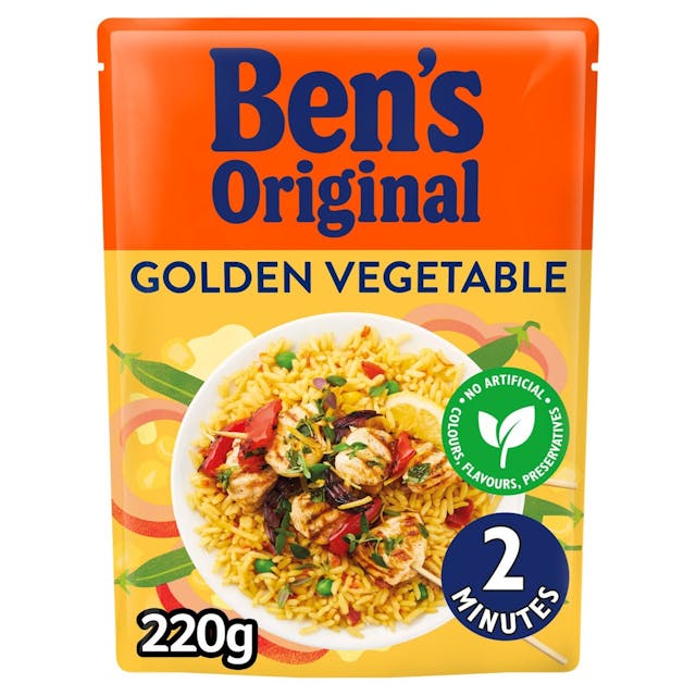 Golden Vegetable Microwave Rice