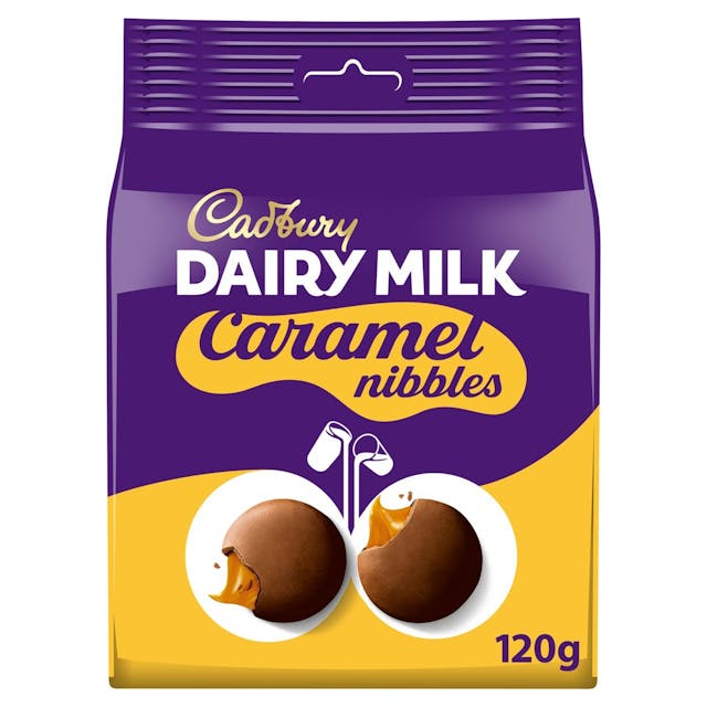 Dairy Milk Caramel Nibbles Chocolate Bag