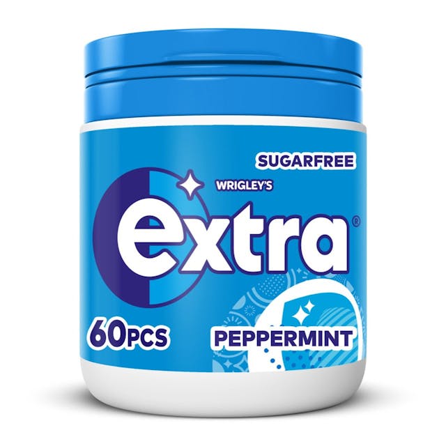 Peppermint Sugarfree Chewing Gum Bottle