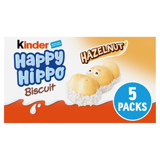 Happy Hippo Milk Chocolate & Hazelnut Biscuits Multipack