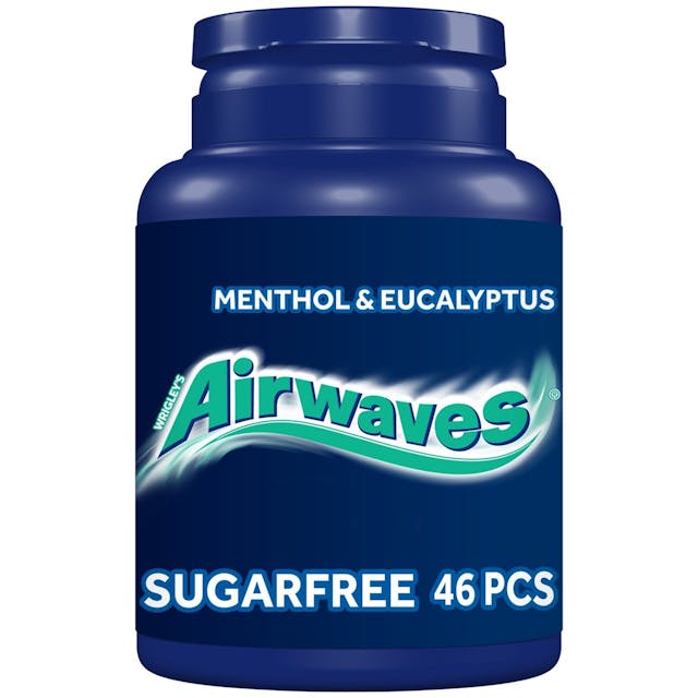 Menthol & Eucalyptus Sugar Free Chewing Gum Bottle